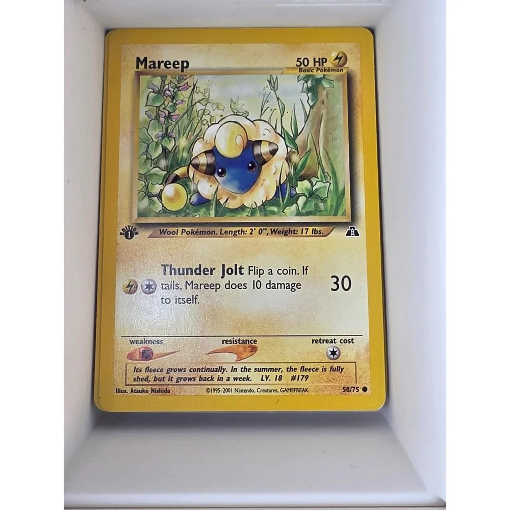 Mareep 58/75 Common Neo Discovery Pokemon 1st Edition Near Mint